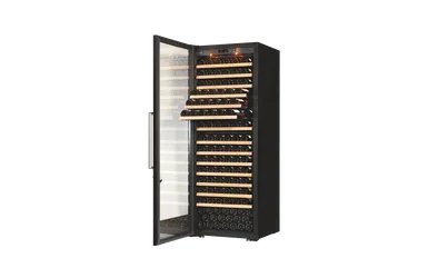 Sub-Zero wine storage cabinet with wine racks